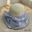👒👒 Mũ cói viền bọc nơ von nhăn