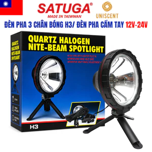 Đèn Pha 3 Chân Halogen Bóng H3/ Đèn Pha Cầm Tay 12-24V SATUGA/ Đèn Pha Chân Đế Satuga-MADE IN TAIWAN