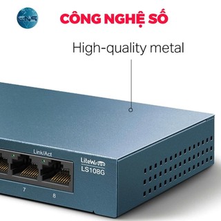 Bộ Chia Mạng 8 Cổng Sắt 1000Mbps TPLink LS108G - Switch 8 Port Gigabit - BẢO HÀNH CHÍNH HÃNG 2 NĂM