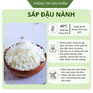 [HÀNG CAO CẤP] 5KG Sáp Đậu Nành TATAMI Nhập Khẩu Chính Ngạch Nguyên Liệu Làm Nến Thơm Cháy Sạch