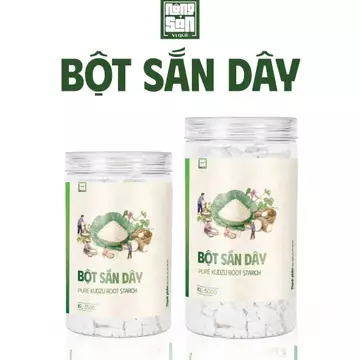 Bột Sắn Dây Nguyên Chất Nông Sản Vị Quê - Hũ 350g/500g - Tinh Bột Sắn Dây Tự Nhiên