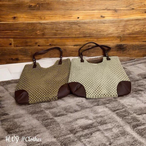👜👜 túi móc quai da pha góc da