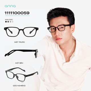 [BST KEO LỲ - QUỐC TRƯỜNG] Gọng kính cận thời trang ANNA dáng vuông chất liệu nhựa dẻo tự phục hồi 1111100059