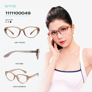[BST KEO LỲ - NGỌC TRINH] Gọng kính cận thời trang ANNA dáng mắt mèo chất liệu nhựa dẻo tự phục hồi 1111100049