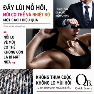 Dòng Khử Mùi QB Kiểm Soát Mồ Hôi & Mùi Cơ Thể/ QB Deodorant Series for Sweat & Odor Control/ Direct from JAPAN