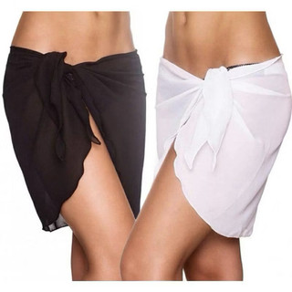 Khăn choàng mông bikini đi biển nhiều màu(Có ảnh thật) khăn cao cấp không nhăn màu nâu