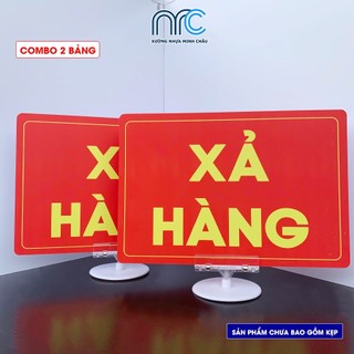 Combo 2 Bảng sale xả hàng, Bảng sale giảm giá chất liệu Fomex dày đẹp dùng cho cửa hàng siêu thị