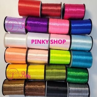 Ruy Băng Lụa Hẹ 3mm Satin Vải Cuộn 500 Yard Ống 450 Mét Đa Dạng Màu Sắc Làm Phụ Kiện Handmade, Kẹp Tóc, Làm Nơ, Gói Hoa