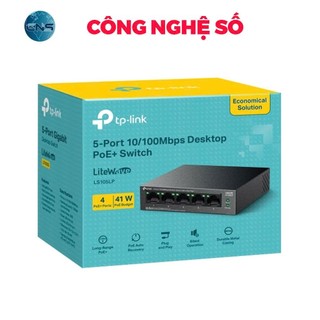 Switch TP-Link LS105LP Để Bàn 5 Cổng 10/100Mbps với 4 Cổng PoE - BẢO HÀNH CHÍNH HÃNG 2 NĂM