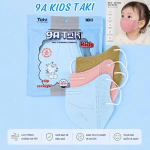 Combo 50 -100 - 200 Khẩu Trang Trẻ Em 9A 4 Lớp Kháng Khuẩn Dày Dặn, Khẩu Trang Chống Nắng Chống Tia UV Cho Bé 1-11Tuổi