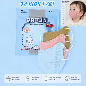 Combo 50 -100 - 200 Khẩu Trang Trẻ Em 9A 4 Lớp Kháng Khuẩn Dày Dặn, Khẩu Trang Chống Nắng Chống Tia UV Cho Bé 1-11Tuổi