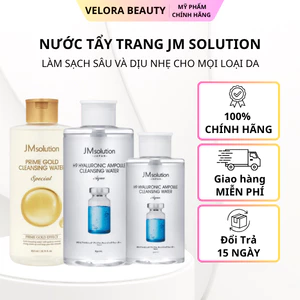 Nước tẩy trang JM Solution Cleansing Water 500ml/ 850ml làm sạch dịu nhẹ cấp ẩm an toàn cho mọi loại da