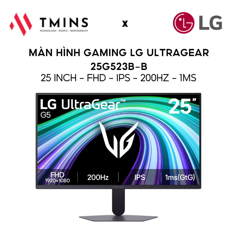 Màn Hình Gaming LG UltraGear 25G523B-B, 27G523B-B (25 - 27 inch, FHD, IPS, 200Hz, 1ms) - Chính hãng