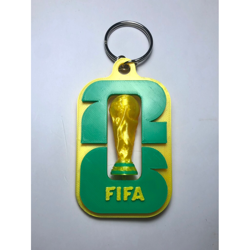Móc khóa World Cup 2026 (xoay được) | Móc khóa In 3D World Cup