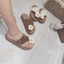 ❣️❣️❣️Dép Lê xỏ ngón quai vải bản to tag bông hoa Fullbox mã 866-16