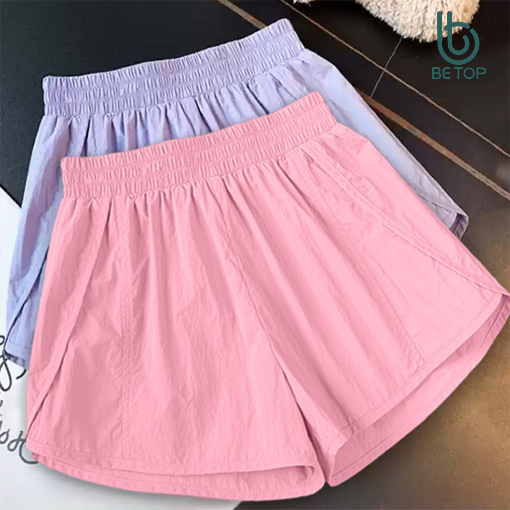 Quần Đùi Bé Gái BETOP, Quần Short Vải Gió Mềm Siêu Nhẹ Thoáng Mát, Dáng Thể Thao Năng Động Cho Bé QG02
