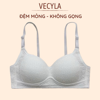 Áo Lót Nữ VECYLA, Áo Ngực Nữ, Bra Chất Cotton Nâng Ngực Mút Mỏng, Áo Ngực Không Gọng Thoáng Mát Tôn Vòng 1- 132/ 138