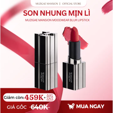 [MÃ CẬN DATE] Son thỏi Muzigae Mansion Moodwear Blur Lipstick Mịn Lì, Lâu Trôi, Dưỡng Ẩm