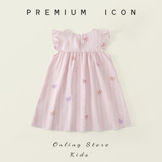 Váy Cho Bé Gái, Váy Sát Nách Bé Gái Thiết Kế Tay Cánh Tiên  Họa Tiết Cute Chất Liệu Cotton