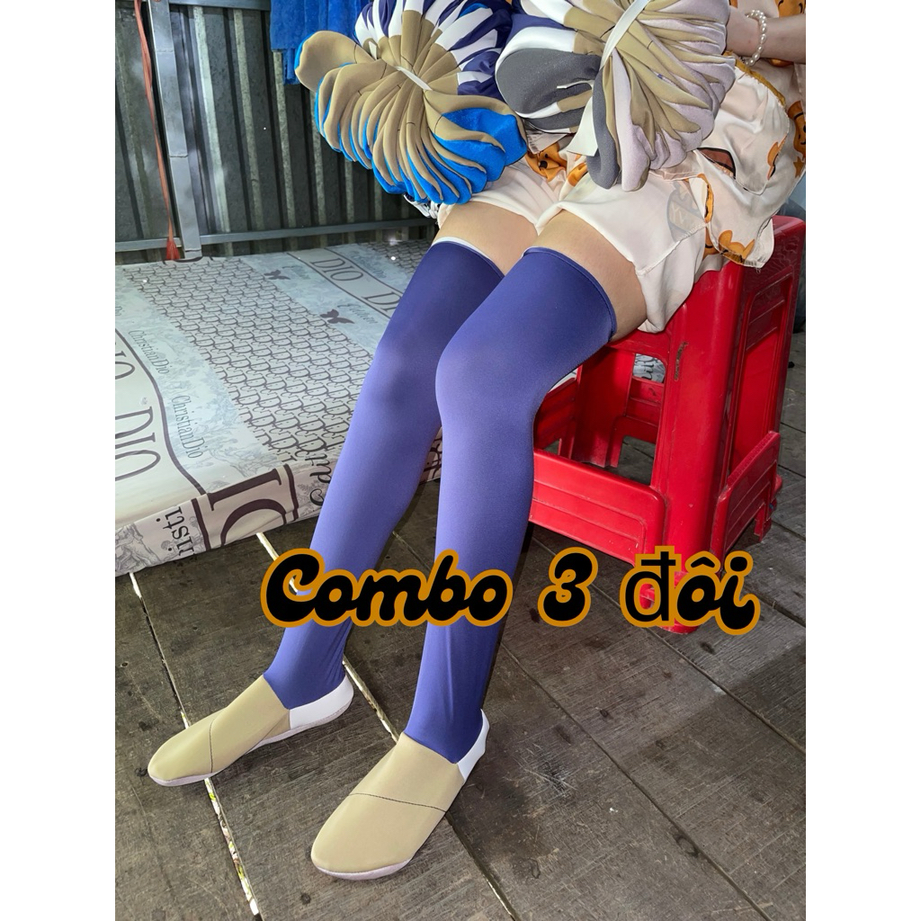 COMBO 3 ĐÔI vớ đi ruộng cao trên gối có size 35-44 MÀU SẮC GIAO NGẪU NHIÊN