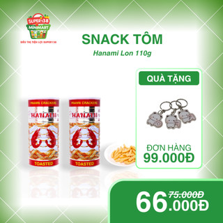 [HÀNG MỚI VỀ] Snack Tôm Hanami Thái Lan Hấp Dẫn Lon 110g