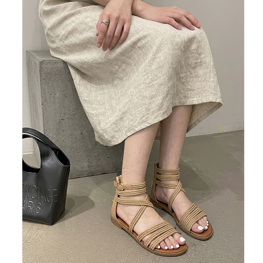 [Chính hãng]Giày sandal chiến binh boho quai ngang XIANGLV basic sang trọng 1.5cm, sandal nữ, giày dây LAL138- Laylalay.