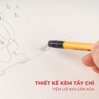Hộp 12 Bút Chì 2B Heo Nhí Classmate Chì Mịn, Ngòi Cứng Không Dễ Gãy, Cầm Lâu Luyện Viết Không Mỏi Tay, Nhạy Máy Chấm Thi