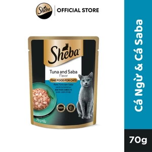 SHEBA Pate Cho Mèo Sành Ăn - Thức ăn cho mèo lớn dạng sốt 70g