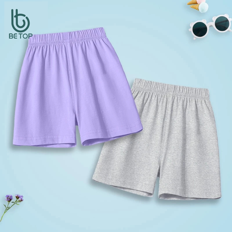 Quần Đùi Bé Trai Bé Gái BETOP , Quần Short Chất Cotton Sợi Thoáng Mát Co Giãn Tốt Cho Bé 10-45kg