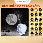 Đèn chiếu sao thiên hà V8 hiệu ứng sao băng CHILNEXX đèn vũ trụ galaxy trang trí phòng ngủ có loa bluetooth làm quà tặng — ảnh 1