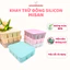 Khay trữ đông silicone Misan 6 ô và 12 ô kèm nắp, Khay đựng đồ ăn dặm cho bé bảo đảm an toàn