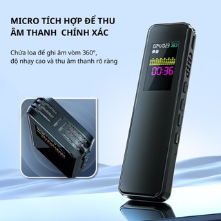 Máy ghi âm chuyên dụng HP XXJ1 64GB lọc âm chống nhiễu cao cấp, máy ghi âm mini bỏ túi loa ngoài màn hình LCD 2026 1