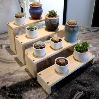 Kệ gỗ để bàn để cây Cảnh mini chậu cảnh trưng bày mỹ phẩm nước hoa