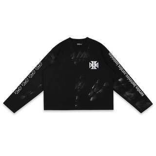 ÁO SWE CROSS L/S BOXY TEE - BLACK