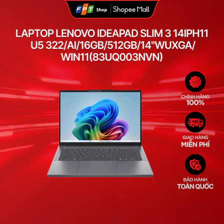 Laptop Lenovo IdeaPad Slim 3 14IPH11 U5 322/AI/16GB/512GB/14"WUXGA/Window 11 Home SL (83UQ003NVN)
