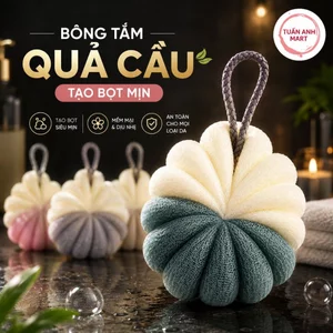 Combo 3 cái Bông tắm quả cầu hình hoa tạo bọt cao cấp