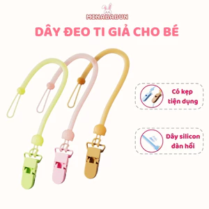 Dây Đeo Ti Giả Silicone Cho Bé Dây Đeo Ti Giả Chống Rơi An Toàn, Dây Đeo Ti Giả Nhiều Màu, Dây Silicon Gặm Nướu Cho Bé