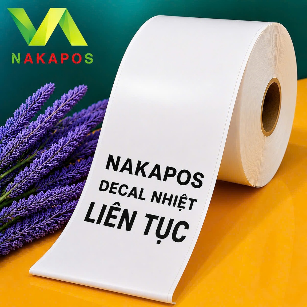 [COMBO 10 CUỘN TO] Giấy In Bill K80 DÁN ĐƯỢC 30 mét Giấy In Nhiệt K76 K77 K75 K79 LIÊN TỤC có Keo Dán Nhãn giấy nhiệt in