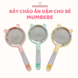 Rây Lọc Mumbebe Tay Cầm Chắc Chắn Chịu Nhiệt Cao, Rây Lọc Đồ Ăn Dặm Hình Tai Thỏ Dễ Thương An Toàn