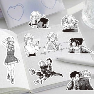 [hàng sẵn] Set 70 Stickers Call of the Night Tiếng Gọi Của Màn Đêm Anime Manga Hình Dán Trắng Đen Chống Thấm Nước HD1