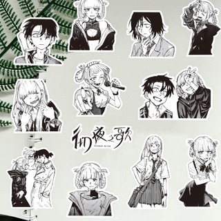 [hàng sẵn] Set 70 Stickers Call of the Night Tiếng Gọi Của Màn Đêm Anime Manga Hình Dán Trắng Đen Chống Thấm Nước HD1