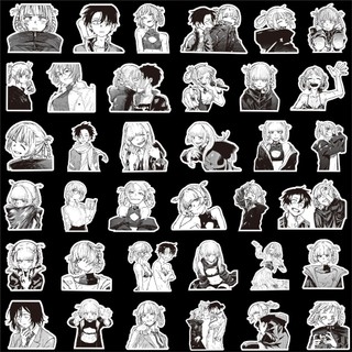 [hàng sẵn] Set 70 Stickers Call of the Night Tiếng Gọi Của Màn Đêm Anime Manga Hình Dán Trắng Đen Chống Thấm Nước HD1