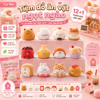 Túi Mù , Bean Mini Tiệm Đồ Ăn Vặt Ngọt Ngào Blind Bag Figure Mini Siêu Cute Đồ Chơi Sưu Tầm 12+1 Phiên Bản Bí Ẩn