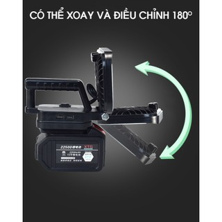 Đèn LED Siêu Sáng Sử Dụng Pin Makita, 35-55 Bóng Chân Pin Makita, Chân Thông Dụng Sử Dụng Làm Việc Ban Đêm, Cắm Trại