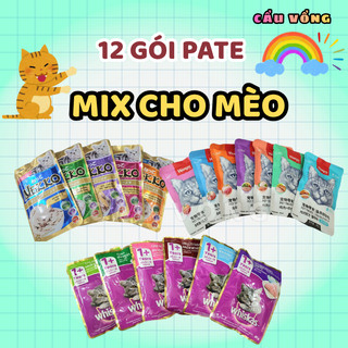 [Hỏa Tốc] Combo 12 gói Pate cho mèo mix vị