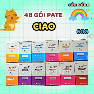 [Hỏa Tốc] 1 thùng 48 gói mix vị Pate CIAO Cho Mèo - Gói 60g