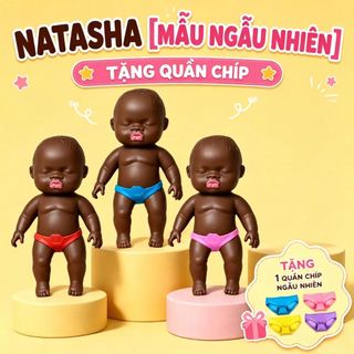 【Búp bê bóp Natasha đen cỡ lớn】Đồ chơi giải tỏa căng thẳng | Tặng kèm quần lót