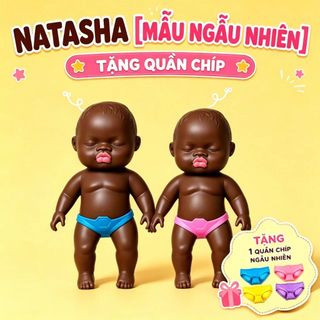 【Búp bê bóp Natasha đen cỡ lớn】Đồ chơi giải tỏa căng thẳng | Tặng kèm quần lót