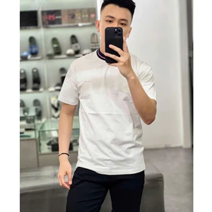 áo thun nam phối cổ họa tiết , chát vải cotton mềm min , co giãn thoáng mát