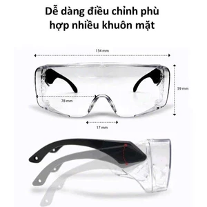Kính chắn bụi đi đường LILY EYEWEAR chất liệu nhựa cao cấp kiểu dáng màu sắc thời trang, an toàn